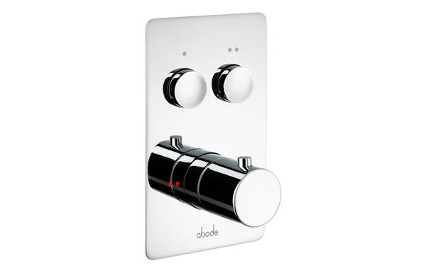 Abode Uno Concealed Push Button Shower (2 Exit) - Chrome